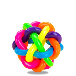 Unleash Fun and Adventure with Our Dog Bell Elastic Rubber Pet Supplies Toys!