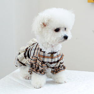 Keep Your Pets Stylish and Cozy with Our Maillard Woolen Skirt!