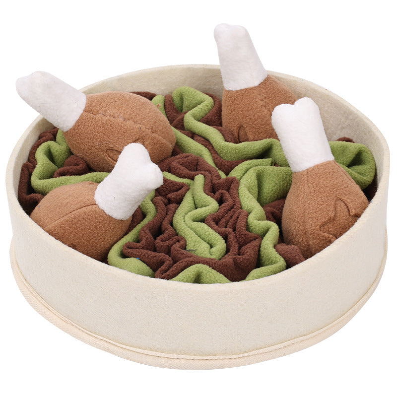 Unleash Your Dog's Playtime with the Dog Relieving Chicken Leg Bucket Sniff Toys