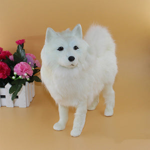 Discover the Charm of Dummy Dog Samoye Ornaments Children's Plush Toys