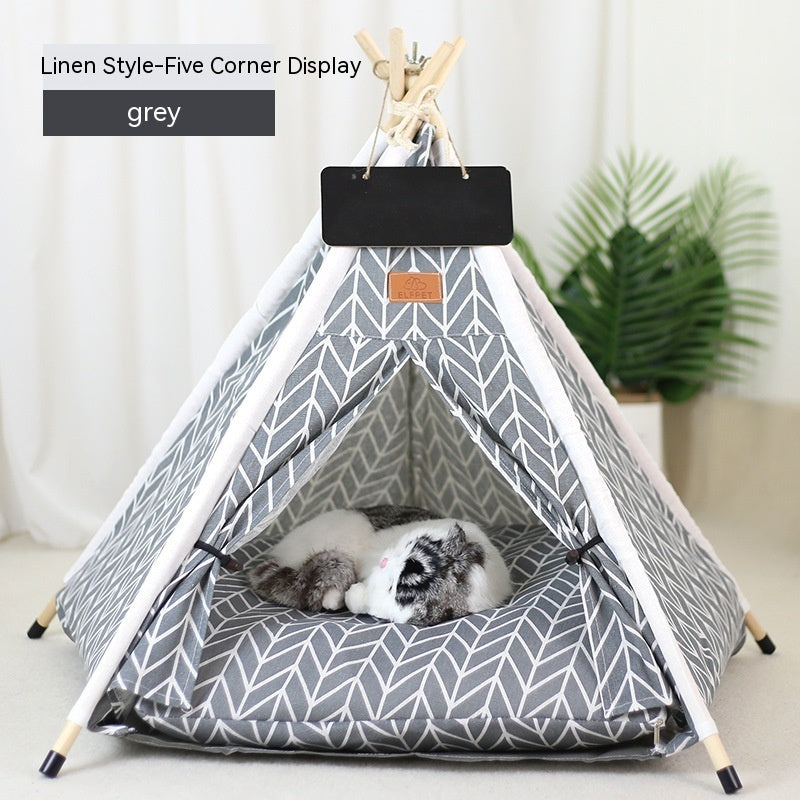 Pet Tent Cat House Removable And Washable Kennel