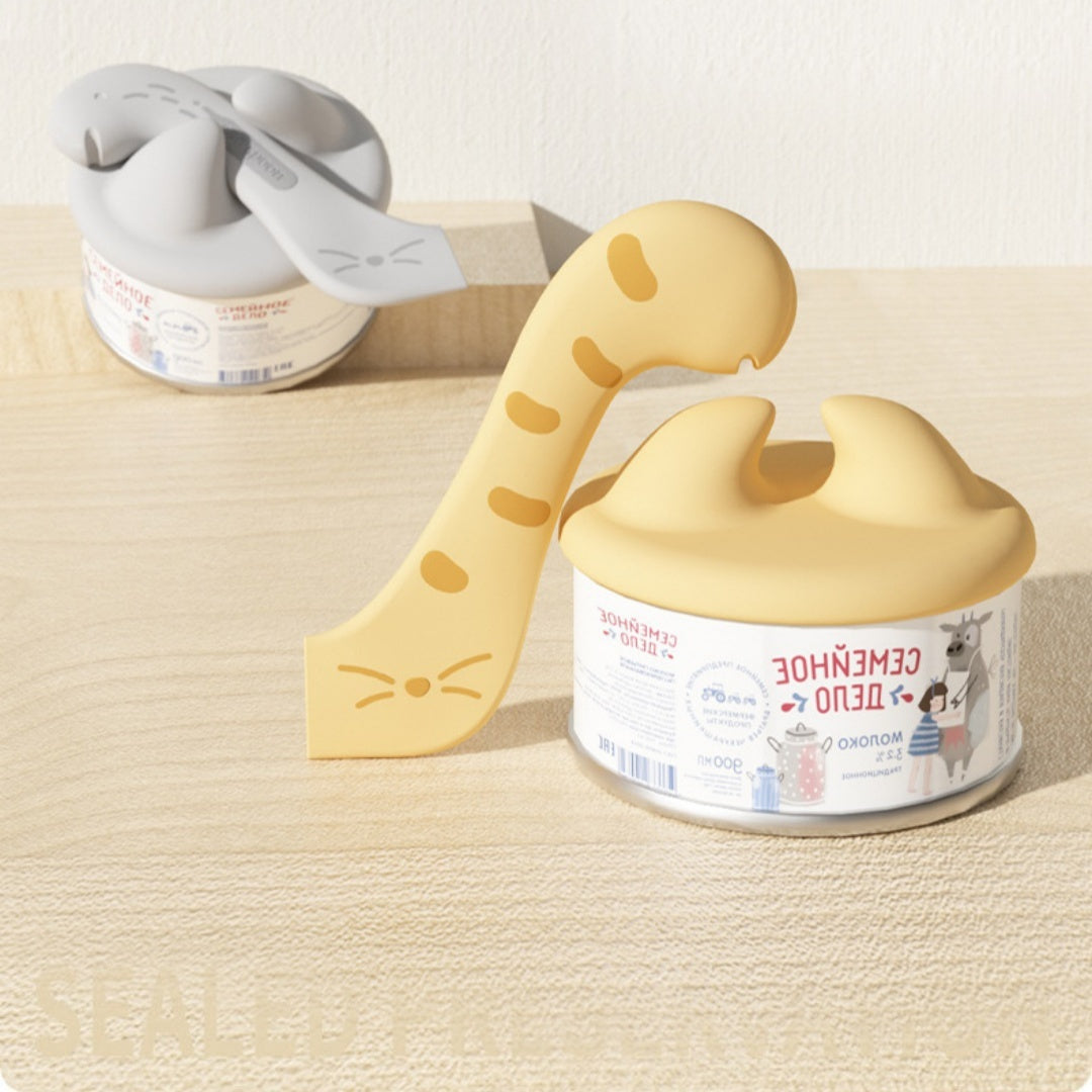 Pet Wet Feeding Spoon Open Lid Cat Jar Spoon