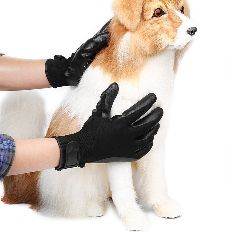 Pet Hair Grooming Glove Cats Soft Rubber