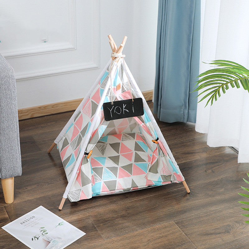 Pet Tent Kennel Removable And Washable Canvas Dog Kennel