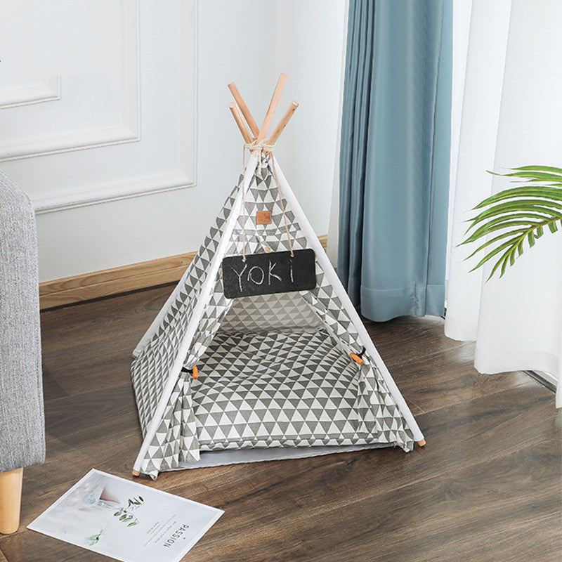 Pet Tent Kennel Removable And Washable Canvas Dog Kennel