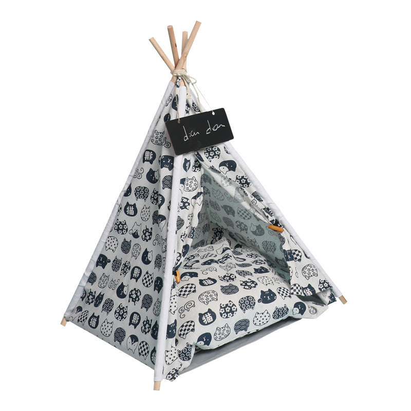 Pet Tent Kennel Removable And Washable Canvas Dog Kennel