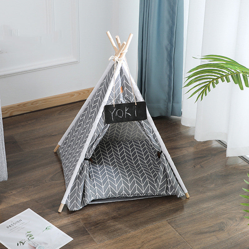 Pet Tent Kennel Removable And Washable Canvas Dog Kennel