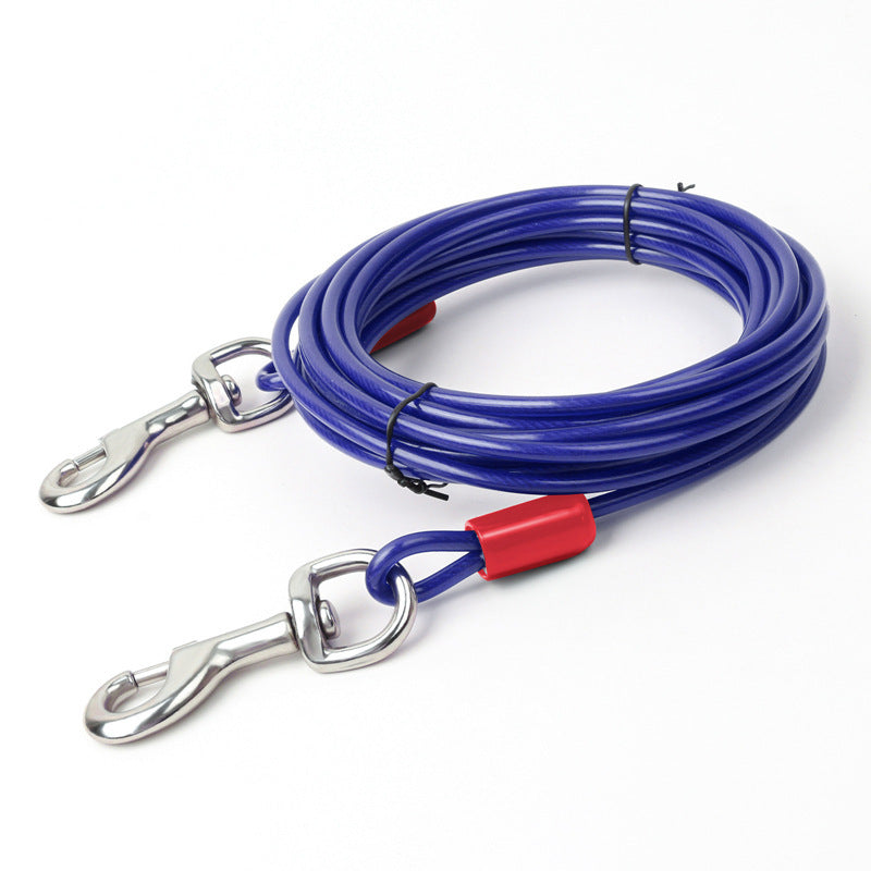 Double Hook Wire Rope Dog Leash