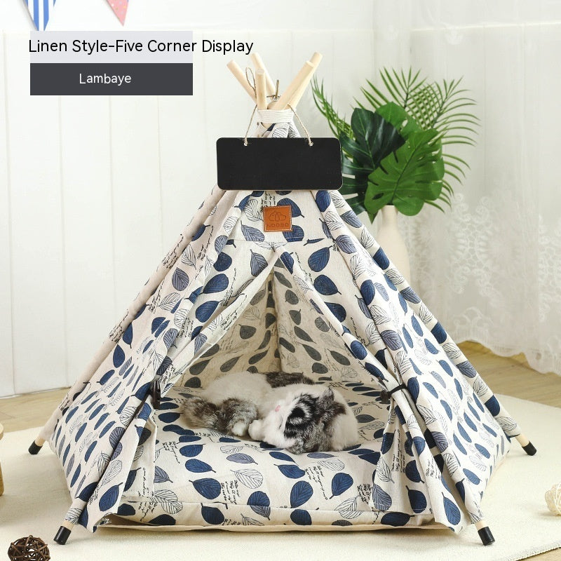 Pet Tent Cat House Removable And Washable Kennel