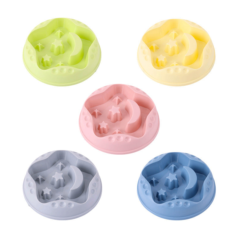 A Moon Star Wings Pet Slow Food Bowl