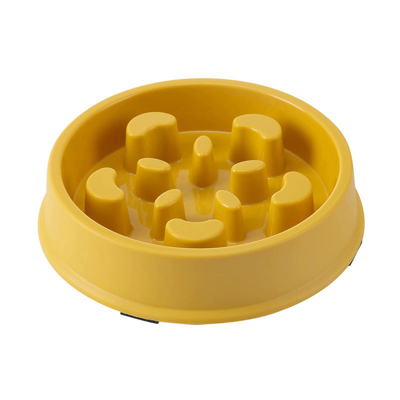 Petal-shaped Plastic Pet Slow Feeding Bowl