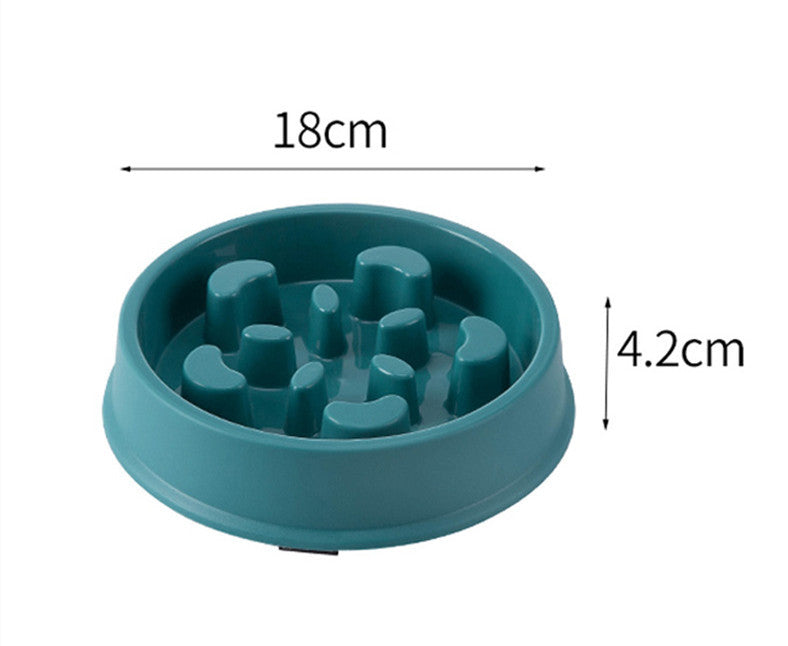 Petal-shaped Plastic Pet Slow Feeding Bowl