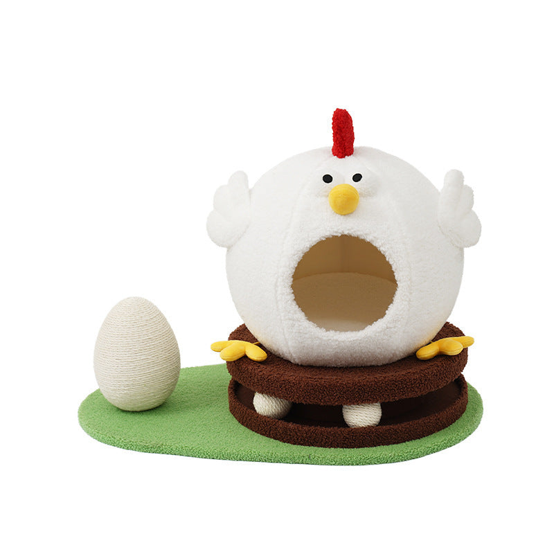 Cooling Summer Cat House Turntable Toys