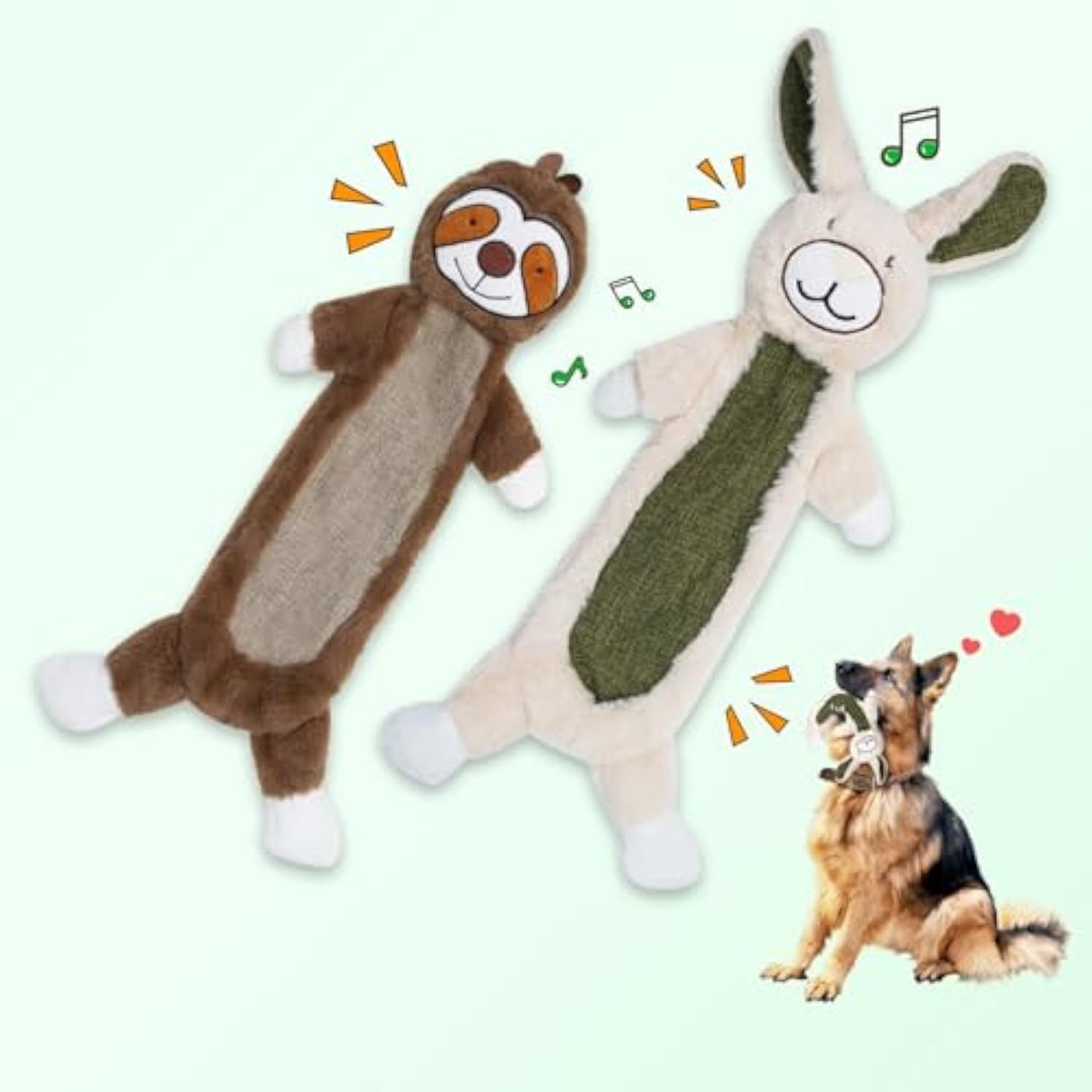 No Stuffing Crinkle Dog Toys