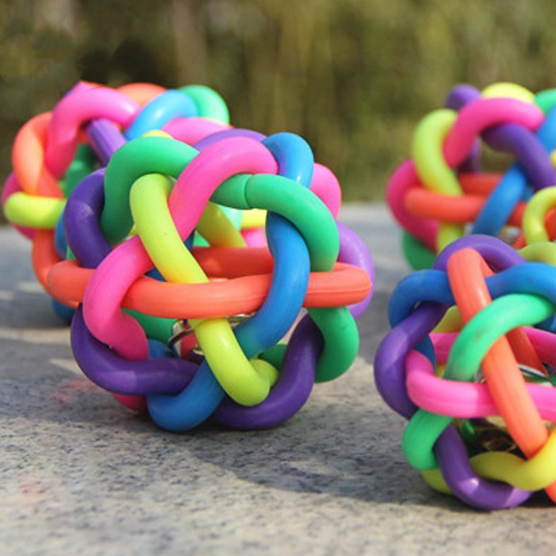 Dog Bell Elastic Rubber Pet Supplies Toys