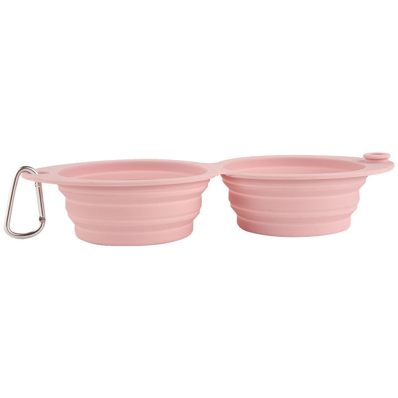 Pet Silicone Foldable Bowl Outdoor Portable Feeding