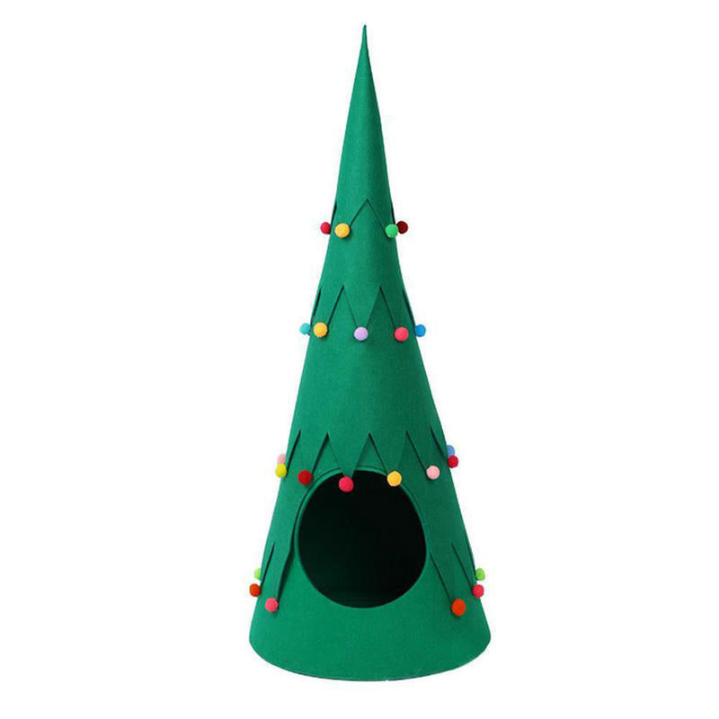 Pet Felt Christmas Tree Foldable Kennel Dogs And Cats