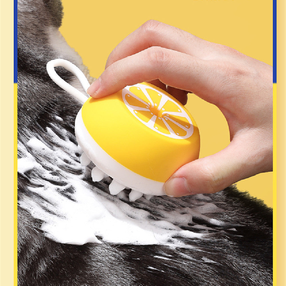 Pet Dog Cat Bath Brush 2-in-1 Pet SPA Massage Comb