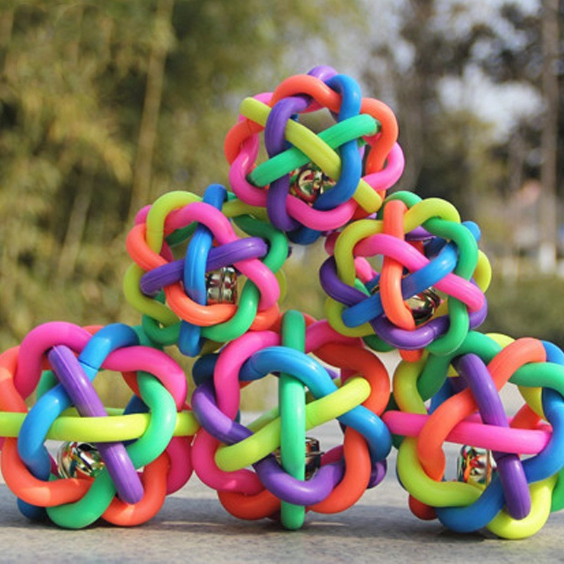 Dog Bell Elastic Rubber Pet Supplies Toys