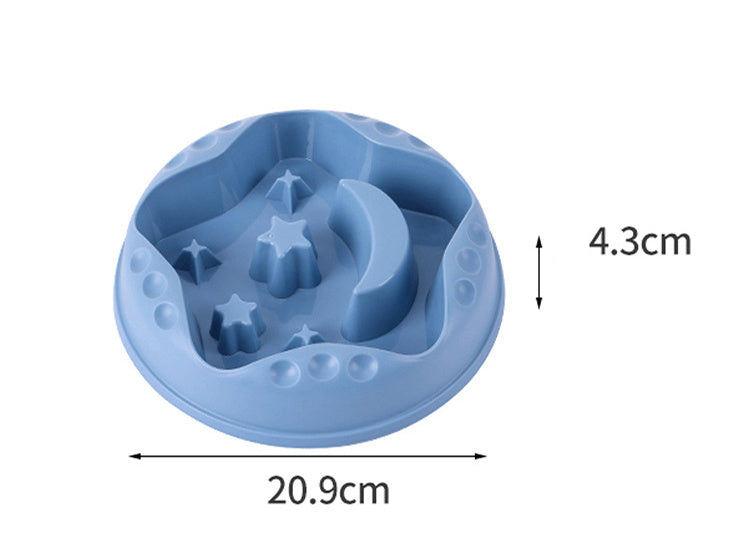 A Moon Star Wings Pet Slow Food Bowl