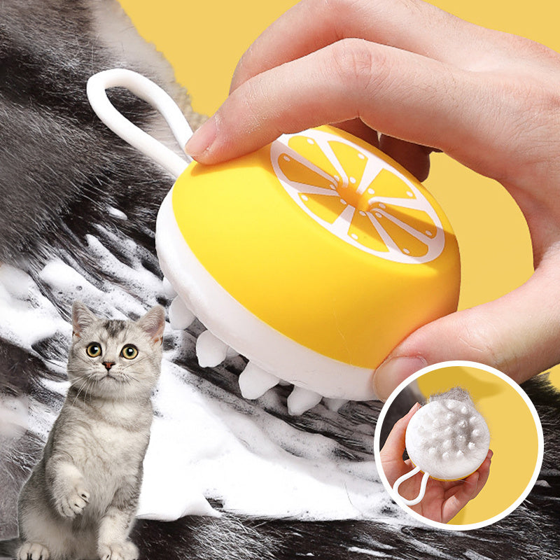 Pet Dog Cat Bath Brush 2-in-1 Pet SPA Massage Comb