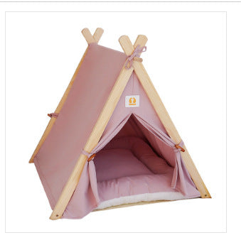 Pet Kennel Cat Litter Removable And Washable Striped Canvas